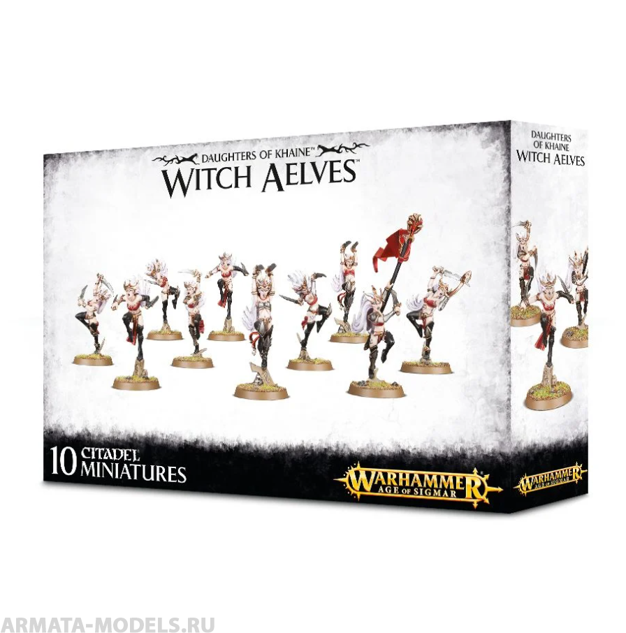 85-10 Набор Дочери Кхейна. Альвийские Ведьмы: Daughters of Khaine Witch Aelves