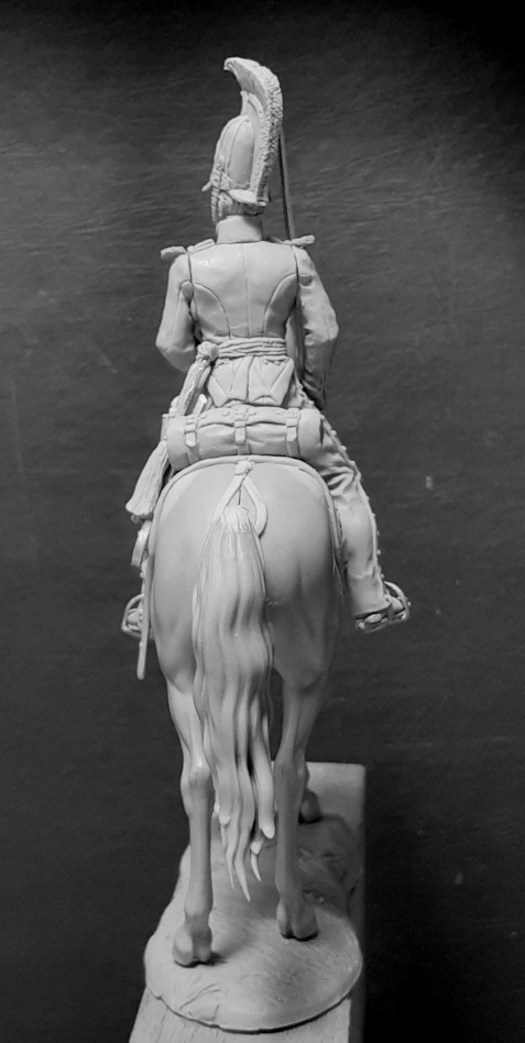 CHM-54301. Обер-офицер армейских драгунских полков, Россия 1812-14 гг. 54 мм. Материал - смола. Chronos Miniatures