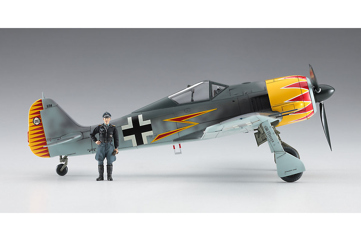 07492 Самолет Focke Wulf Fw190A-4 Graf w/Figure  (HASEGAWA)  1/48 Hasegawa