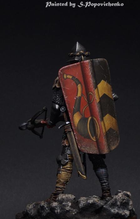 75-015TIN European crossbowman end of 14c. TinBerlin