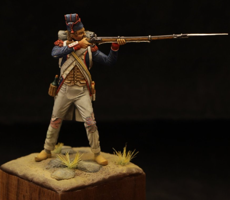 CHM-54130. Гренадер линейных пехотных полубригад, Франция 1794-1801 гг. 54 мм. Материал - смола. Chronos Miniatures