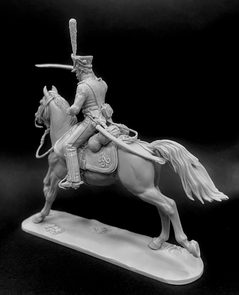 CHM-54342. Рядовой армейских конно-егерских полков, Россия 1813-14 гг. 54 мм. Материал - смола. Chronos Miniatures