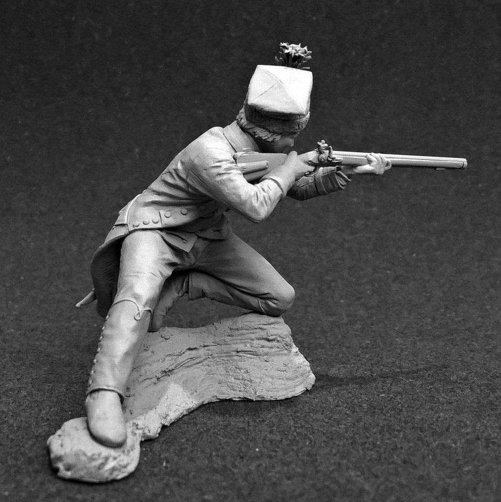 CHM-54310. Капрал егерской команды Лейб-Гвардии Семеновского полка, Россия 1788-96 гг. Материал - смола. Chronos Miniatures