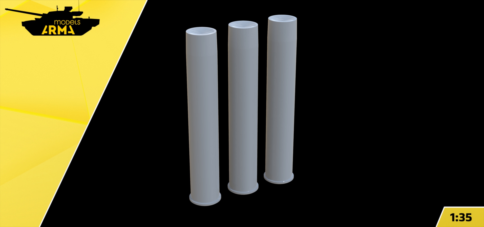 AM35990 Гильза для 122-мм выстрела 3 шт. Arma Models