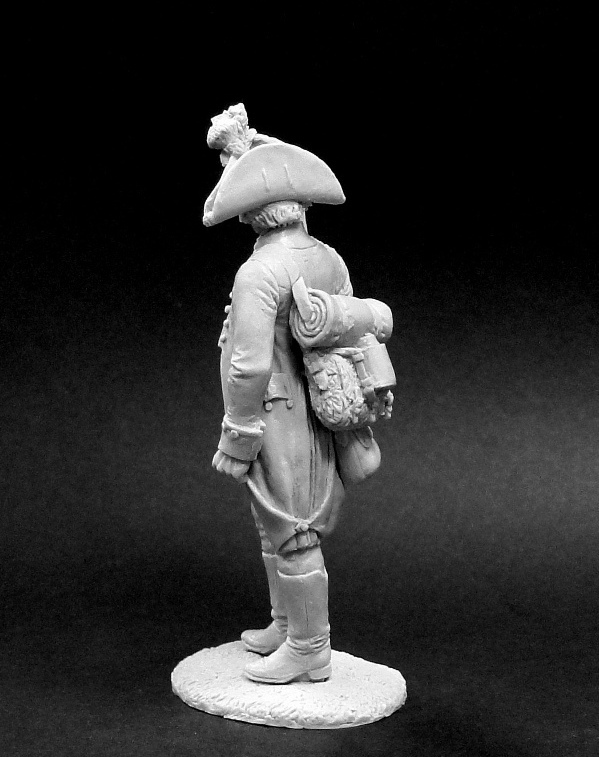 CHM-54220(М). Унтер-офицер егерских полков, Россия 1799 г. 54 мм. Материал - белый металл. Chronos Miniatures