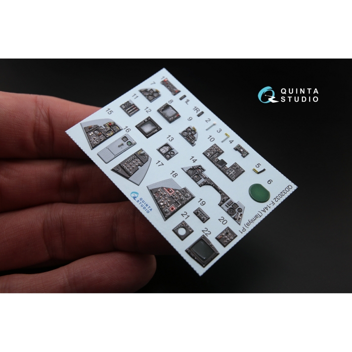 QD32032 3D Декаль интерьера кабины F-14A (для модели Tamiya)