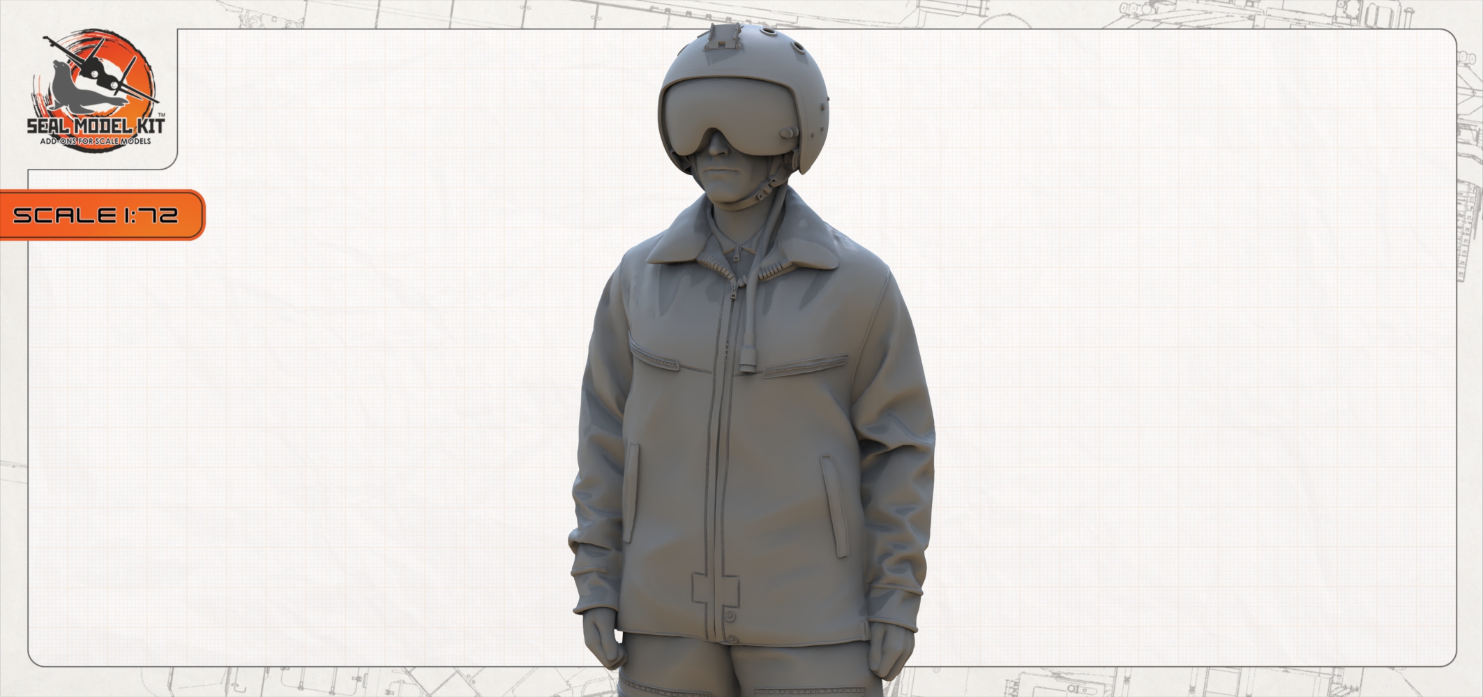 smk72045 летчик вкс РФ (Не для свободной продажи) Seal Model Kit