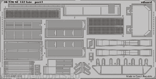 36226ED  SU 152 late ( for Trumpeter kit) 1/35