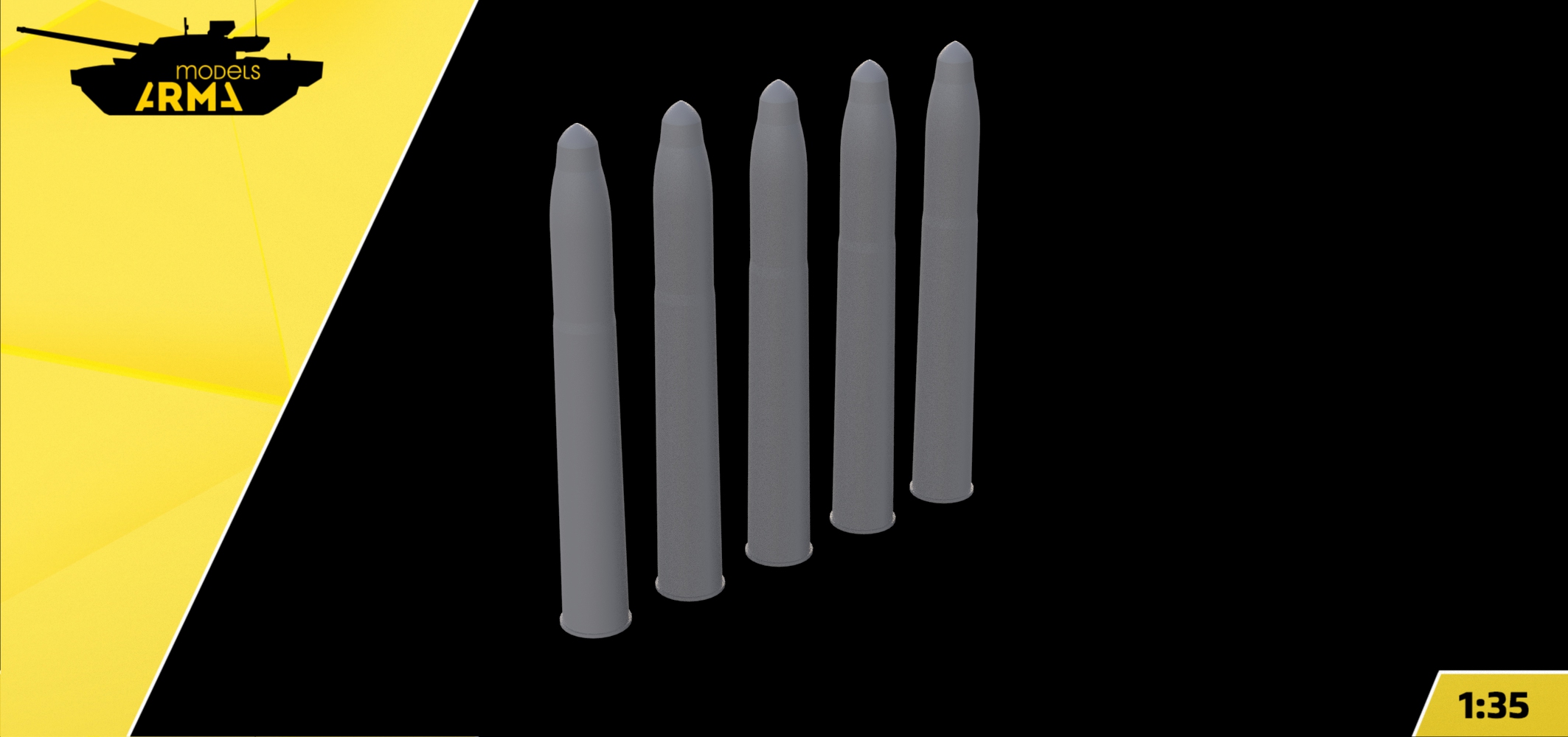 AM35942 Снаряды 76мм для танка ТГ 5шт. Arma Models