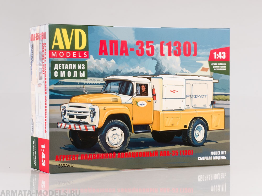 1339AVD Сборная модель Агрегат подвижной авиационный АПА-35 (130) AVD Models