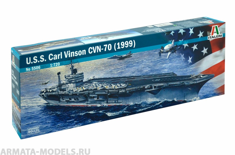 5506ИТ КОРАБЛЬ U.S.S. CARL VINSON CVN-70 (1999) Italeri
