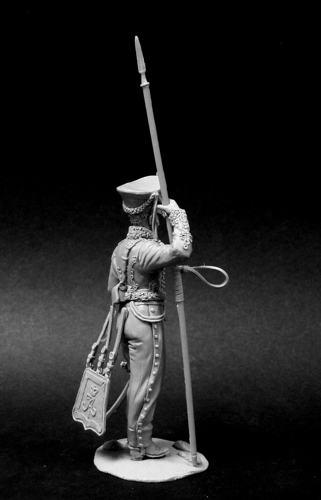 CHM-54200(M). Рядовой армейских гусарских полков, Россия 1812-14 гг. 54 мм. Материал - белый металл. Chronos Miniatures