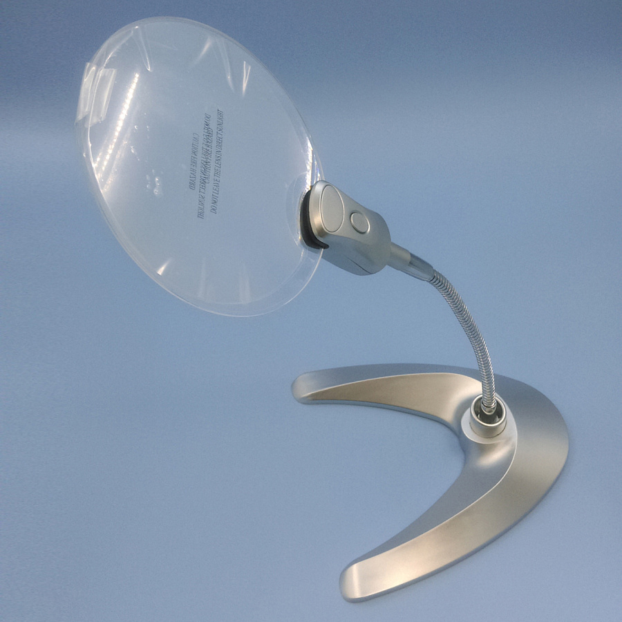 MW-2141-B Лупа 4-кратная с подсветкой (на подставке)