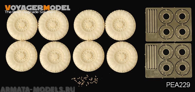 PEA229 Набор фототравления для 1/35 Modern Canadian LAV-3 Family Road Wheels (8PCS) (For All)