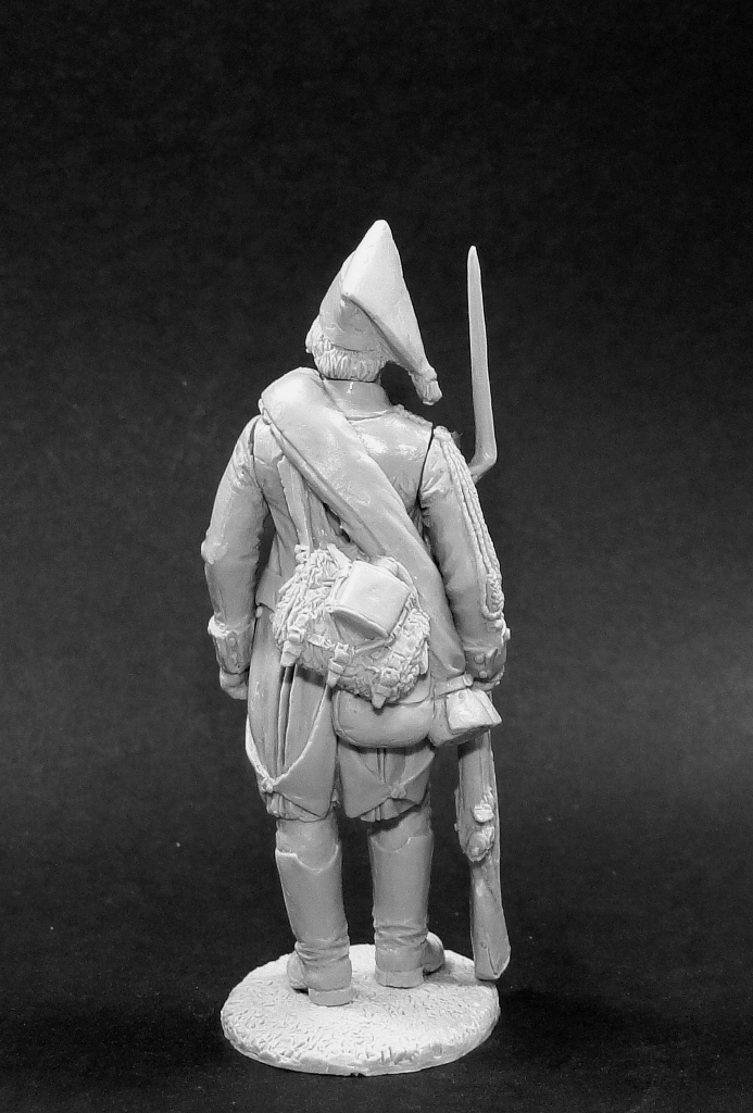 CHM-54228. Рядовой егерских полков, Россия 1799 г. (2 варианта голов, 2 варианта рук). 54 мм. Материал - смола. Chronos Miniatures