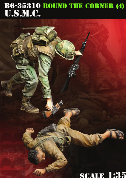 B6-35310 Миниатюра USMC - Round The Corner (4) Bravo6