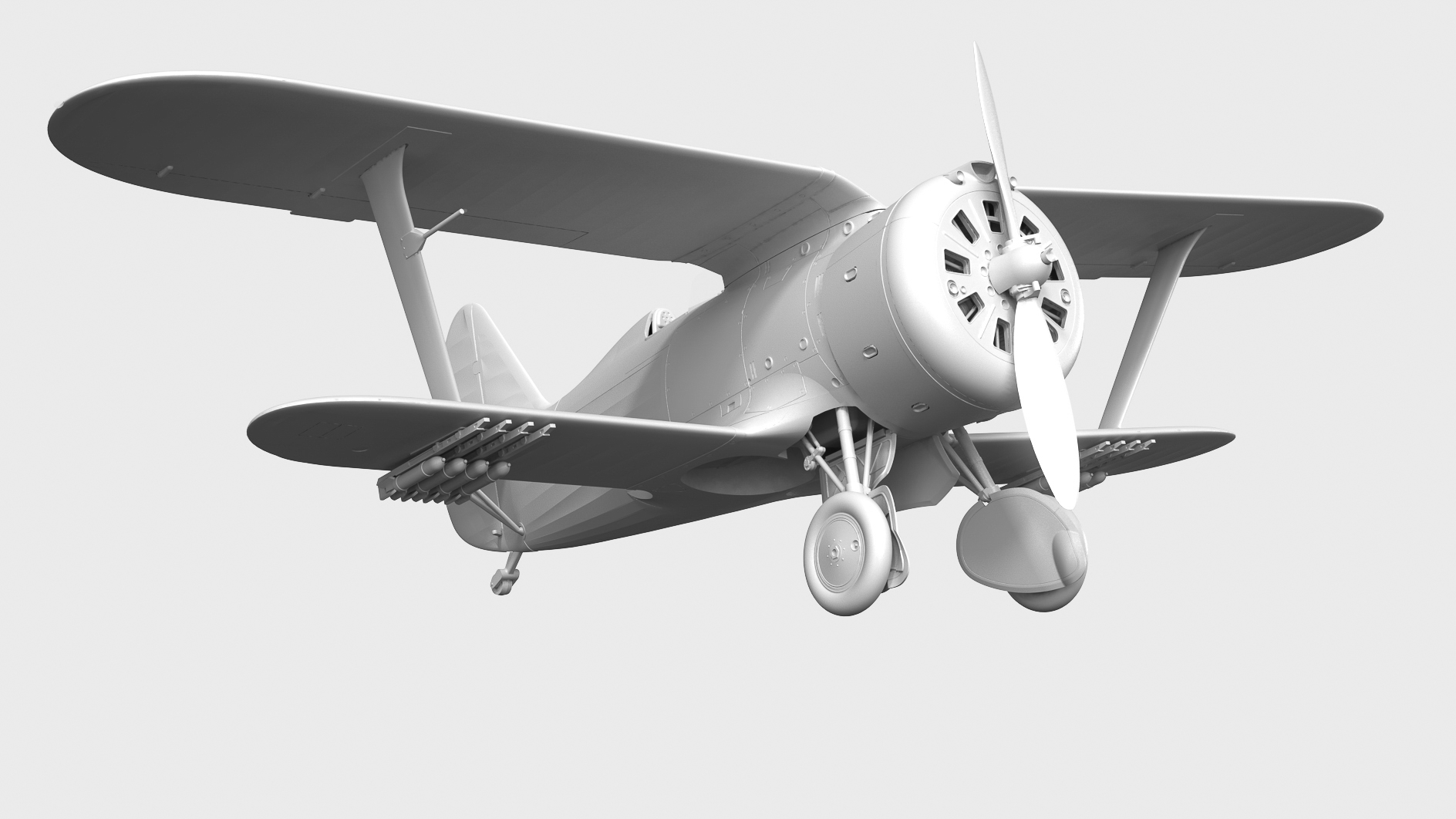 32013 И-153 с советскими пилотами (1939-1942 г.) ICM