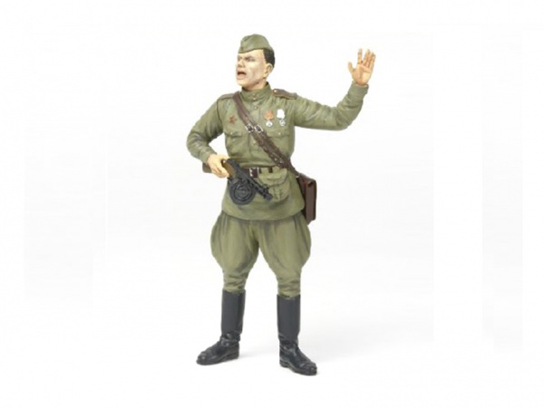 36314 Фигура Советский офицер с автоматом ППШ WWII Russian Field Commander Tamiya