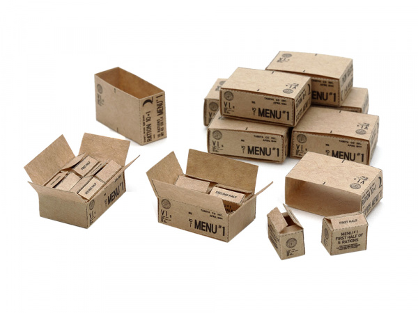 12689T 1/35 Сухой паек американского солдата 1943-45г. (10шт) Tamiya