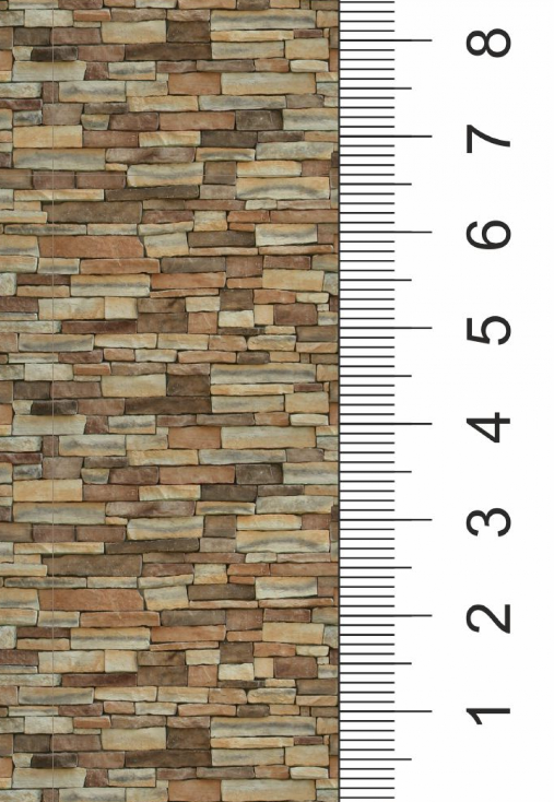 040tkb003 Текстура светлого декоративного кирпича для макетов. Лист А4.