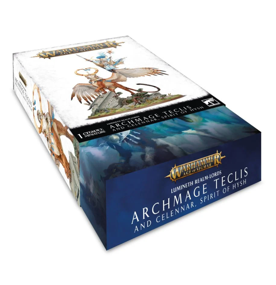 87-53GW Набор Люминеты, Повелители Владений. Архимаг Теклис (Lumineth Realm-lords: Archmage Teclis and Celennar, Spirit of Hysh)
