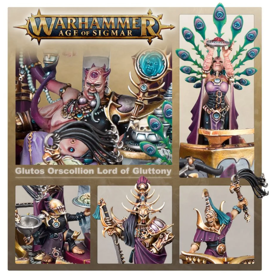 83-82GW Набор Гедонисты Слаанеш. Глутос Орсколлион, Лорд Обжорства (Hedonites of Slaanesh Glutos Orscollion, Lord of Gluttony)