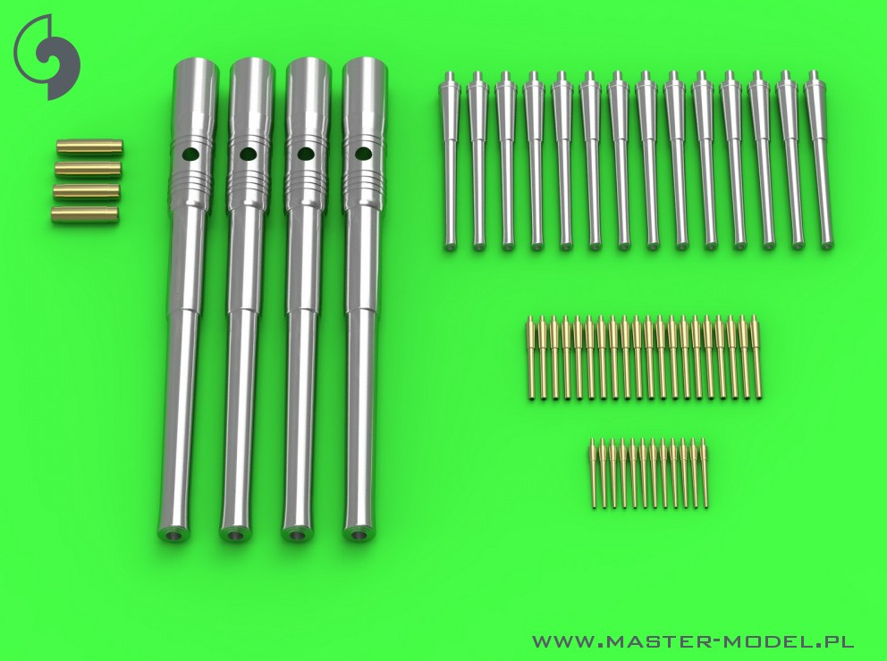 SM-200-009 Стволы вооружения IJN Mikasa - 30,5см (4шт), 15,2см (14шт), 7,6см (20шт), 4,7см (12шт)