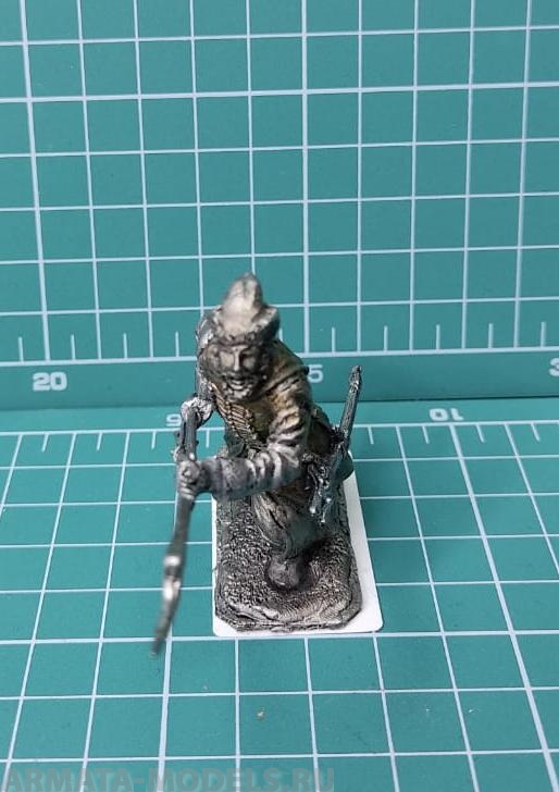 4166ТБ ВИМ, пеший стрелец, идущий с бердышом на перевес, 54 мм Три Богатыря