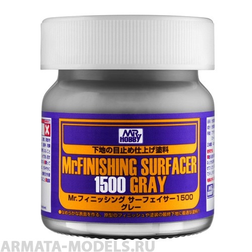 SF-289 Грунтовка MR.FINISHING SURFACER 1500 GRAY 40мл