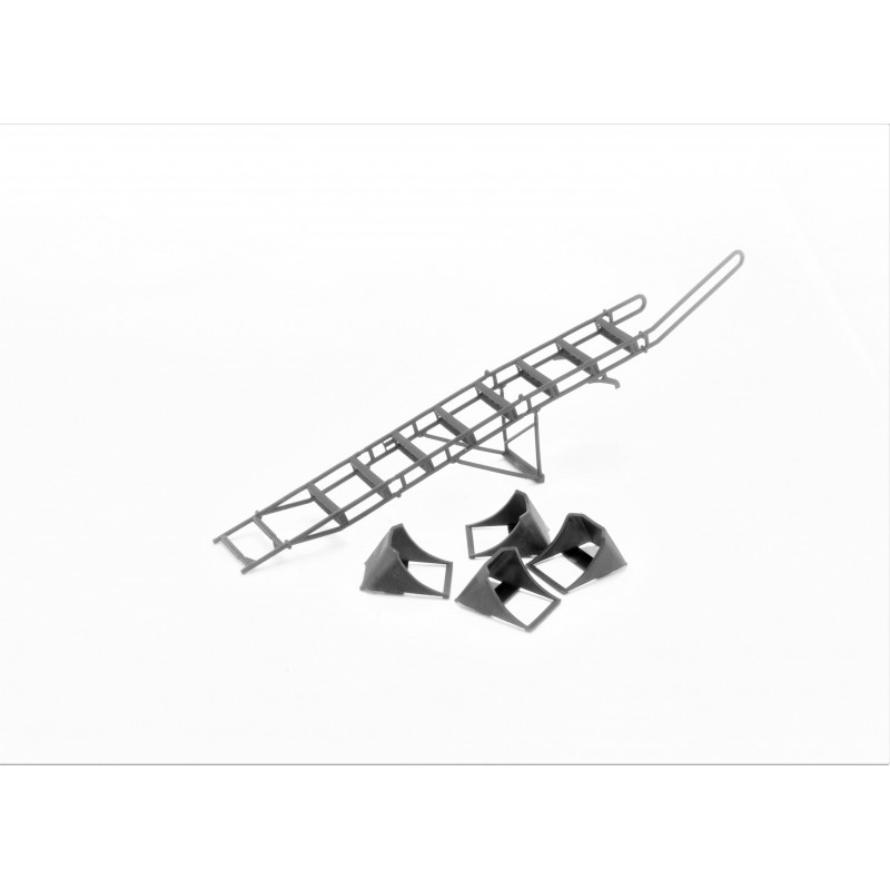 LP48033 Стремянка (поздняя версия) и набор колодок для самолётов Су-27 1/48