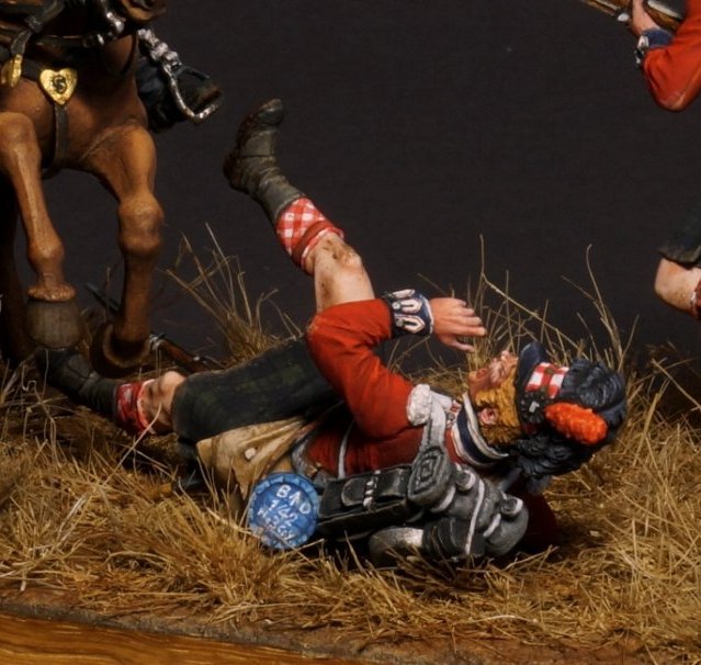 VD-54023(M). Рядовой (№4) 42-го (Королевских Шотландских горцев) пехотного полка quot;Черная Стражаquot;, 1815 г. Материал - белый металл. Chronos Miniatures