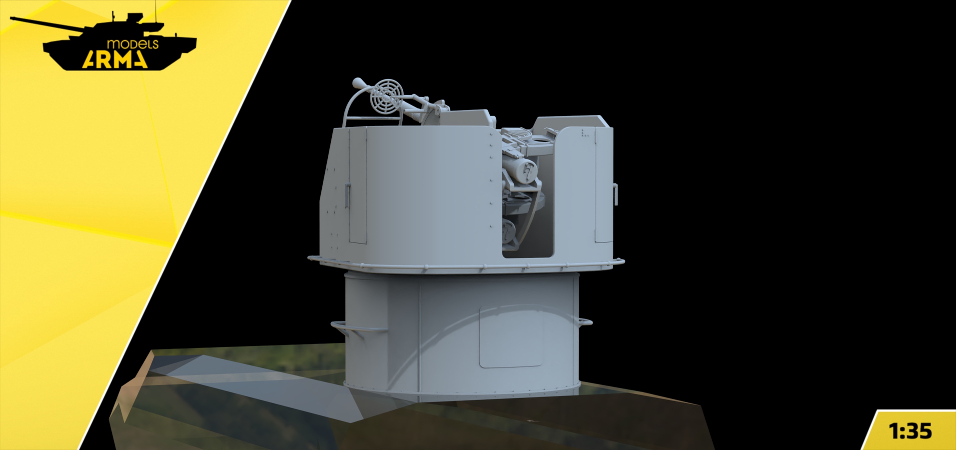 AM35969 Корабельная установка 2м-3м для МТ-ЛБ (Не для свободной продажи) Arma Models