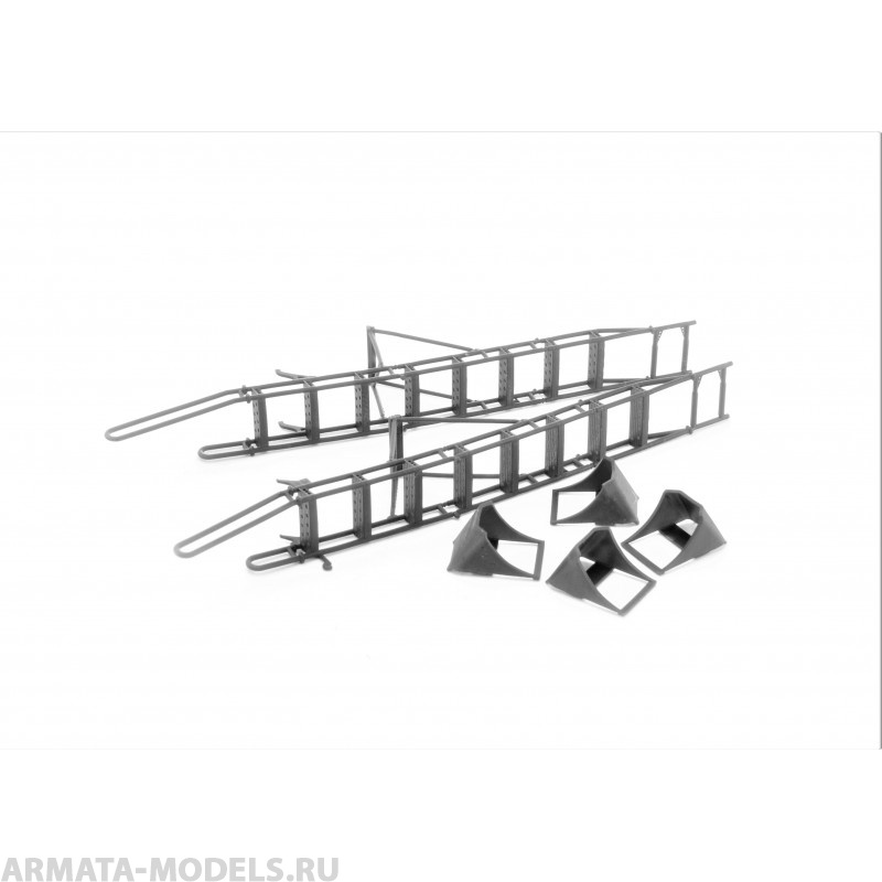 LP48034 Стремянка, стремянка для обслуживания и колодки для самолетов Су-27 поздняя версия 1/48