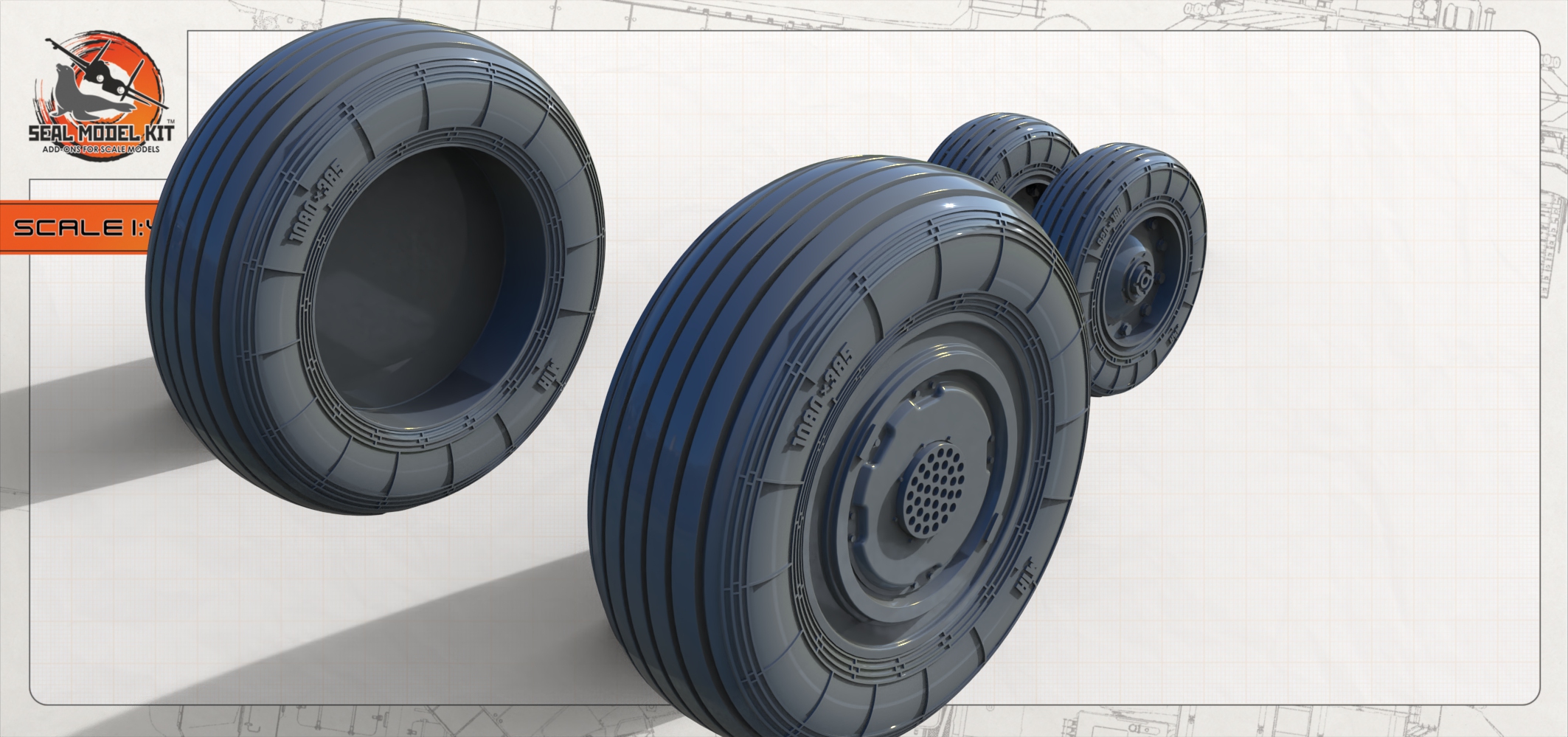 AM48325 Колеса под нагрузкой БПЛА Охотник