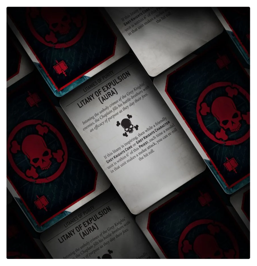 57-20GW Набор карточек quot;Датакарты Серых Рыцарейquot; (WH40K: Datacards Grey Knights (9ed.)