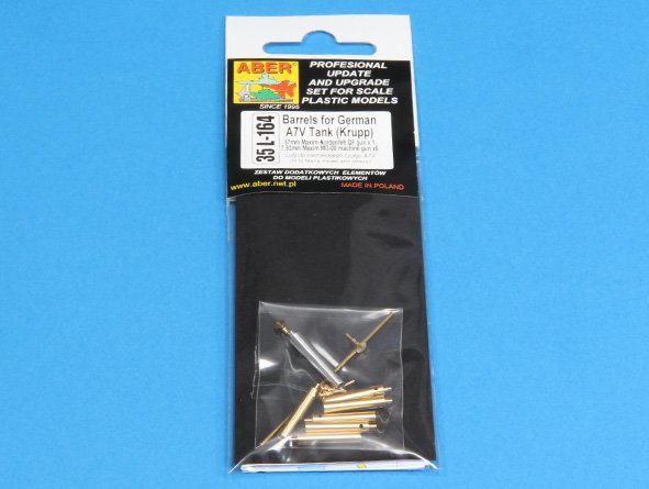 ABR-35-L-164  Дополнения для  Barrels for German WWI A7V Tank для Meng, unversal 1/35