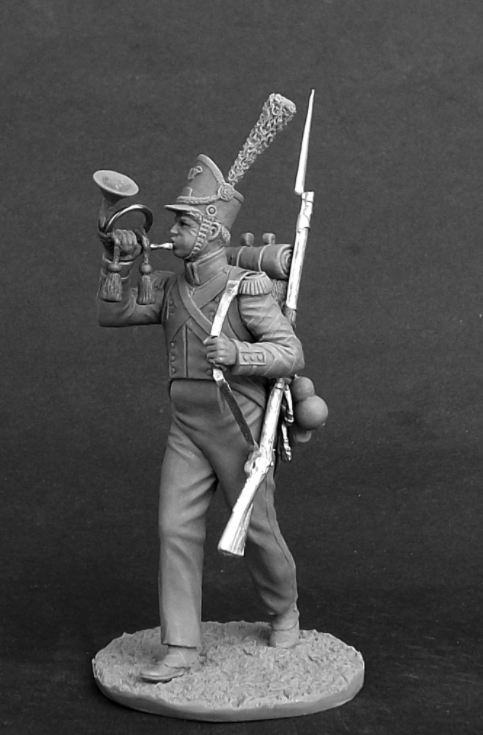 CHM-54215. Корнет вольтижеров пехотных полков Португальского легиона, 1809-14 гг. 54 мм. Материал - смола. Chronos Miniatures