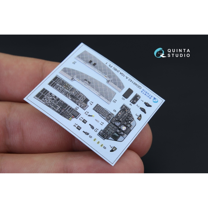 QD48143 3D Декаль интерьера кабины A-10A (для модели HobbyBoss)