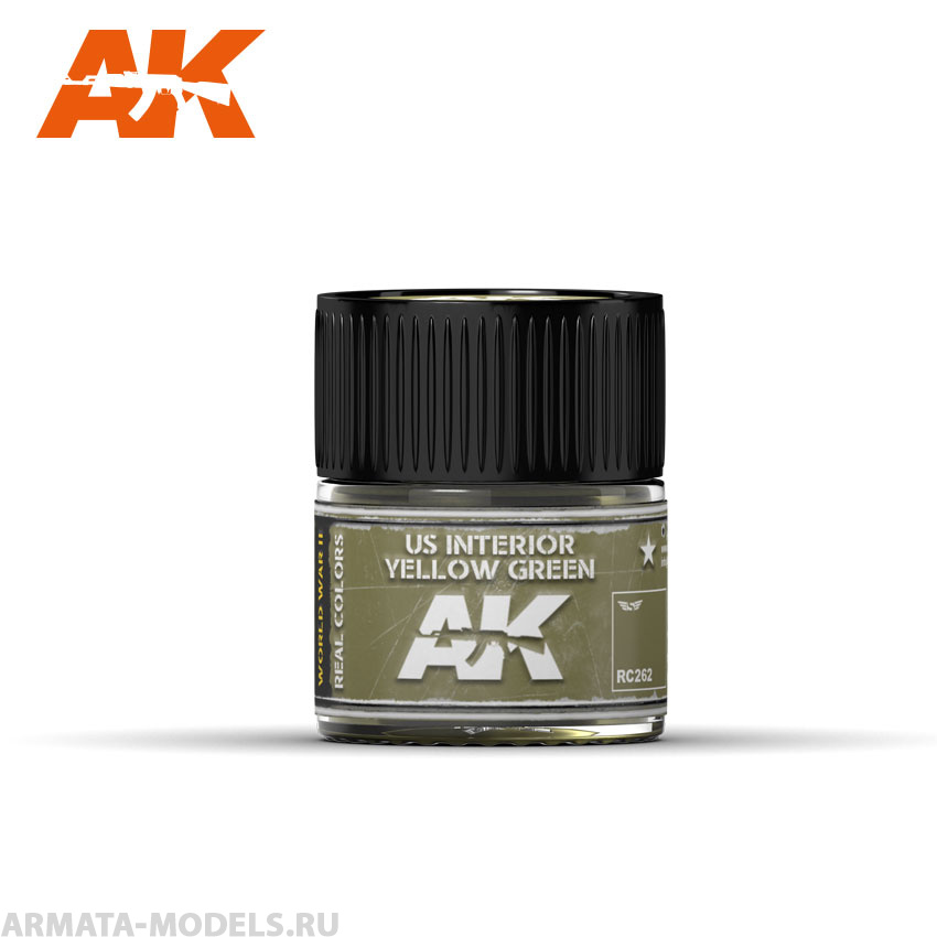 RC262 Краска Real Colors US Interior Yellow Green 10ml