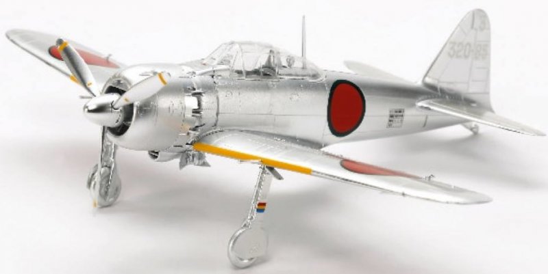 10316 1/72 MITSUBISHI A6M5 (ZEKE) silver plated (литники хромированные)  Tamiya