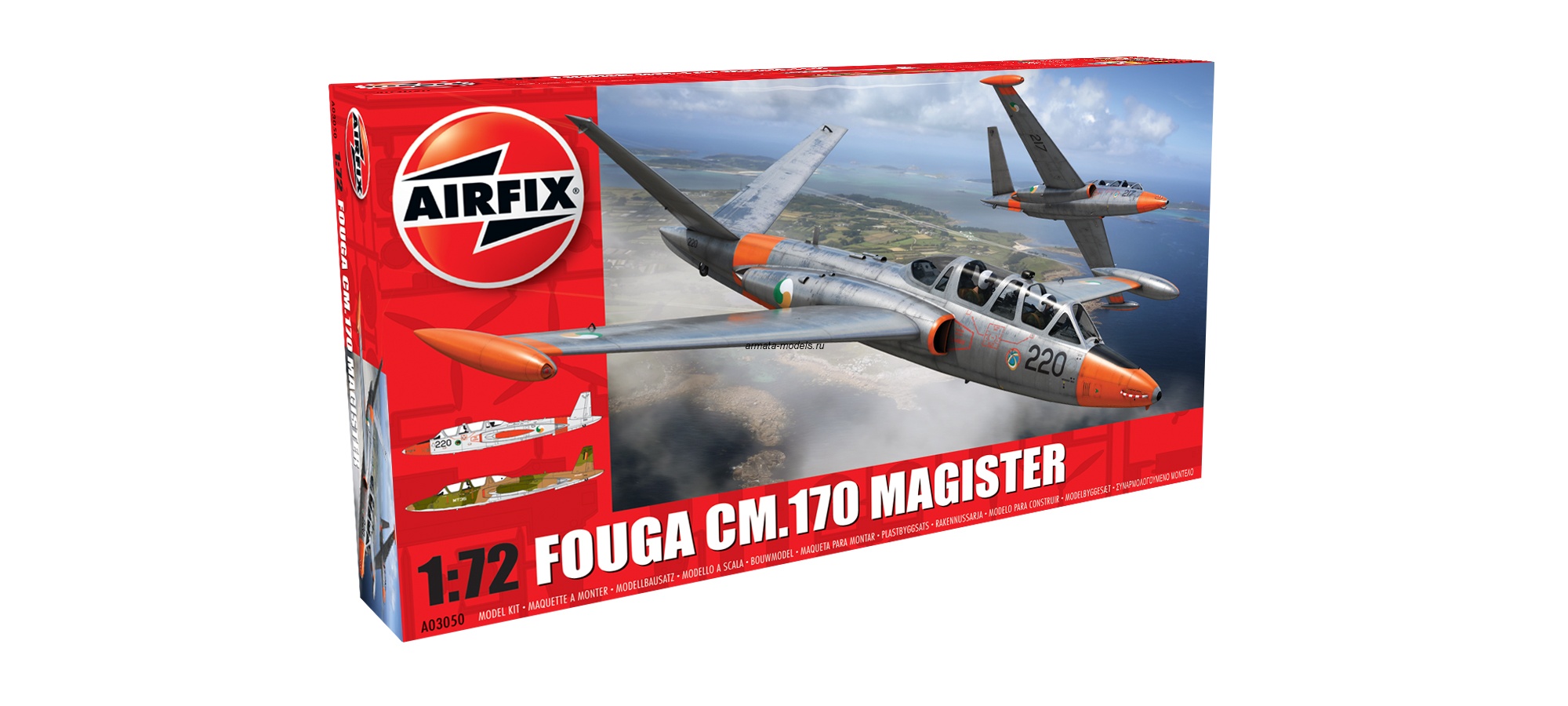 A03050 Сборная модель самолета Fouga CM.170 Magister