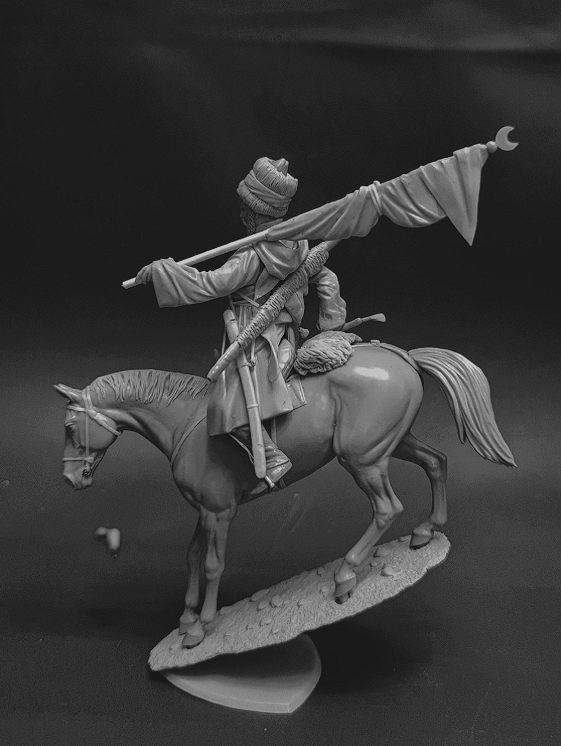 CHM-54359. Кавказский горец, 19 век (2 варианта левой руки). 54 мм. Материал - смола. Chronos Miniatures