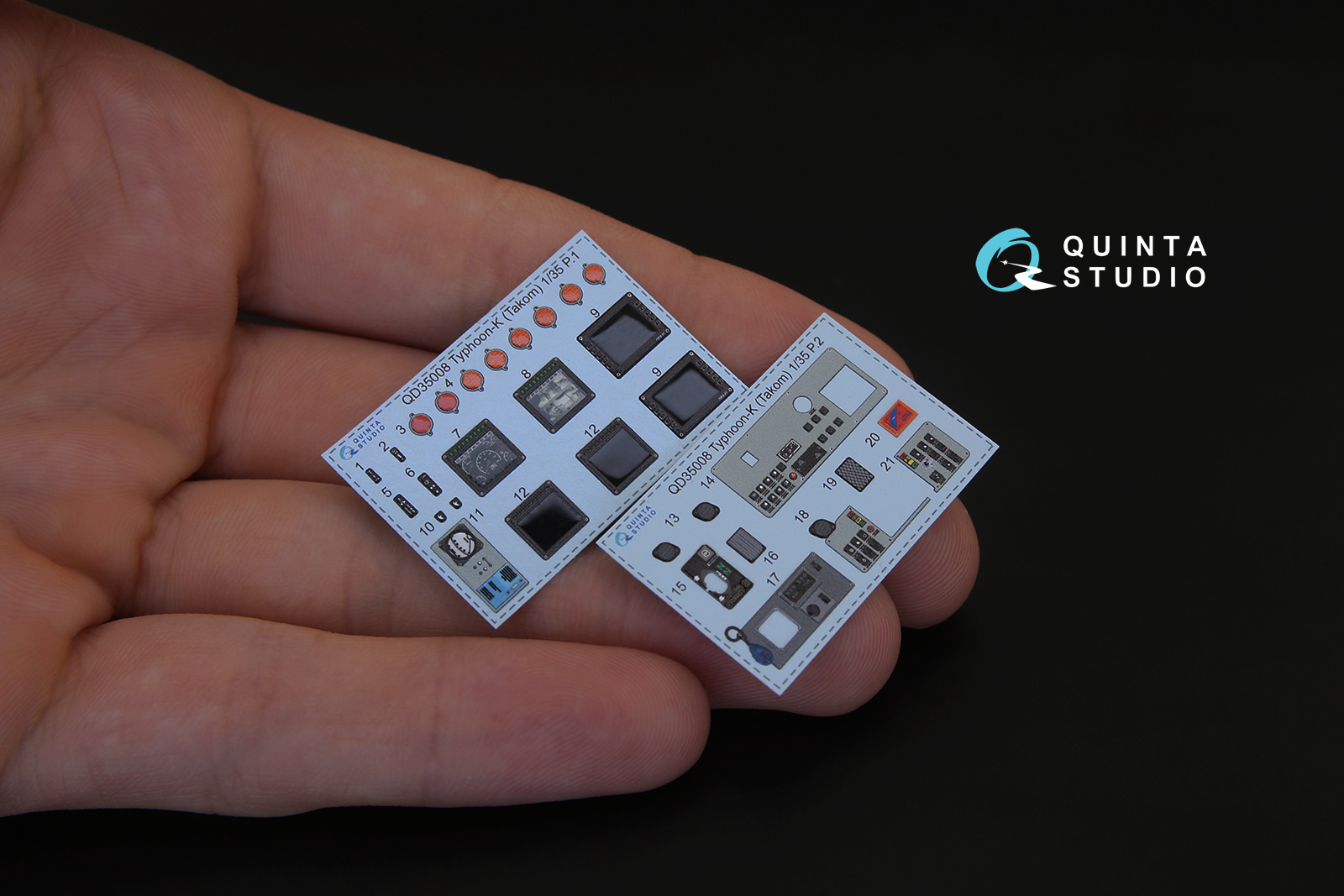 QD35008 3D Декаль интерьера кабины для Тайфун-К (для модели Takom)