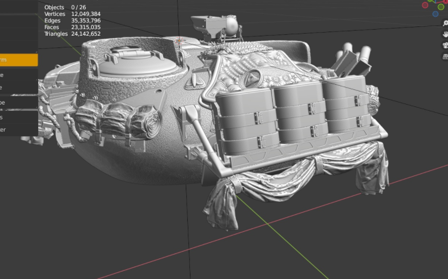 AM3722 Набор скаток на башню  танка Т-62 (Не для свободной продажи)