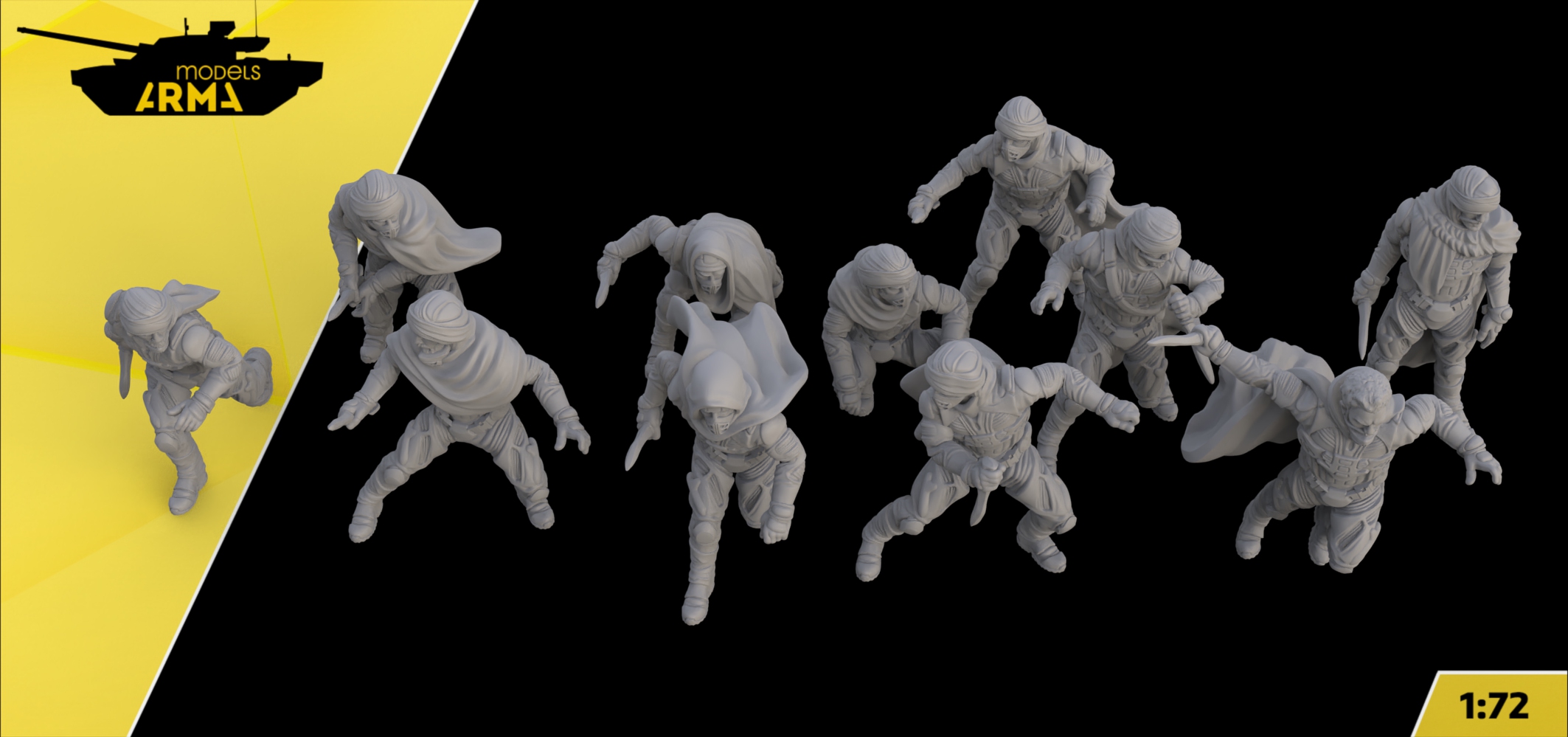 AM72673  Набор фигурок DUNE Фримены 11 шт Arma Models