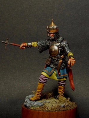 CHM-54083(M). Знатный мусульманский воин, 16-17 века (2 варианта голов). 54 мм. Материал - белый металл.