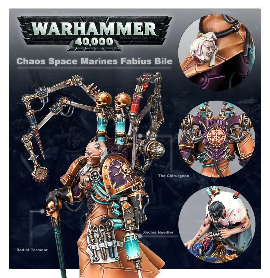 43-73GW Набор Космодесант Хаоса: Фабий Байл (Chaos Space Marines: Fabius Bile)