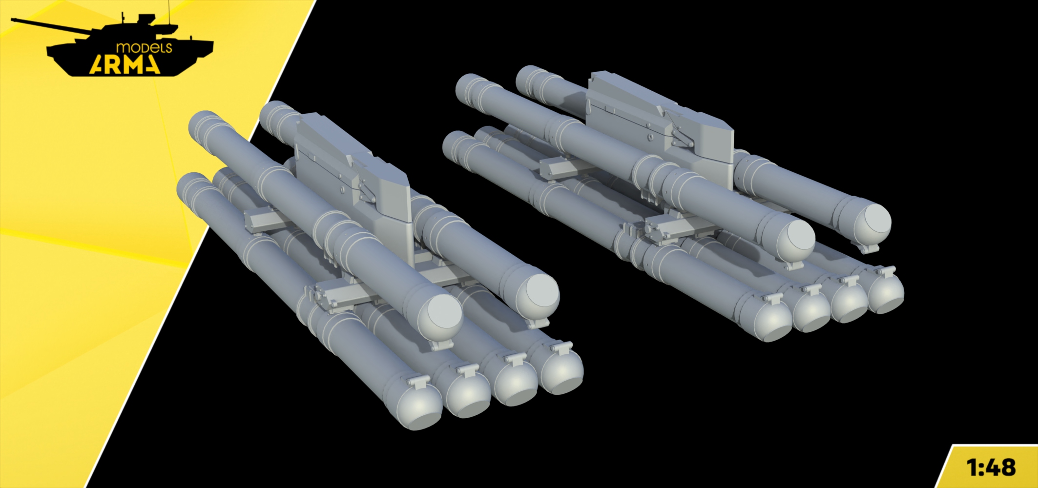 AM48333 ПТУР Вихрь для Ка-50 2 шт. Arma Models