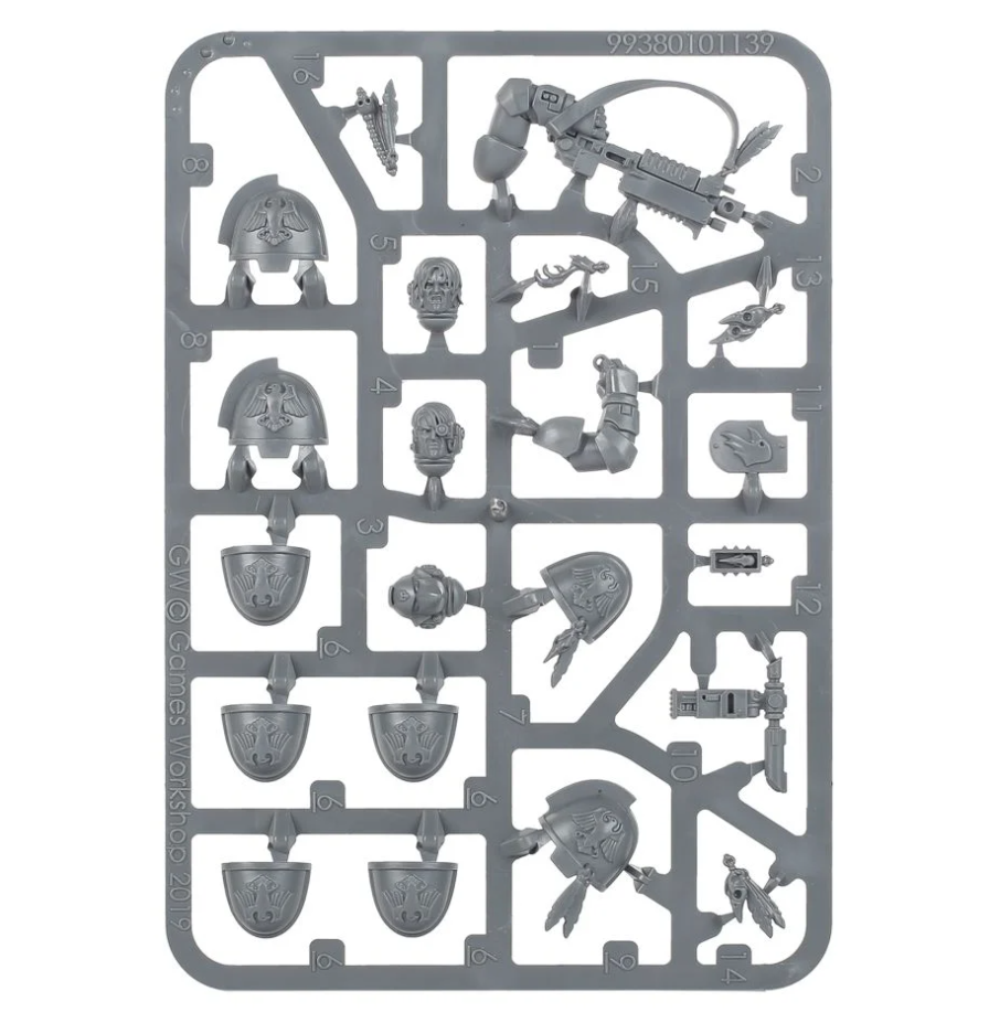 55-13GW Набор улучшений для Примарисов Гвардии Ворона (Raven Guard Primaris Upgrades and Transfers)