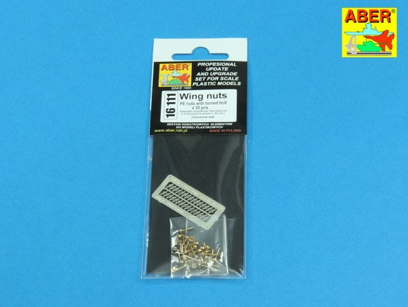 ABR-16-111  Дополнения для  Wing nuts PE nuts with turned bolt x 30 pcs. универсальный набор 1/16